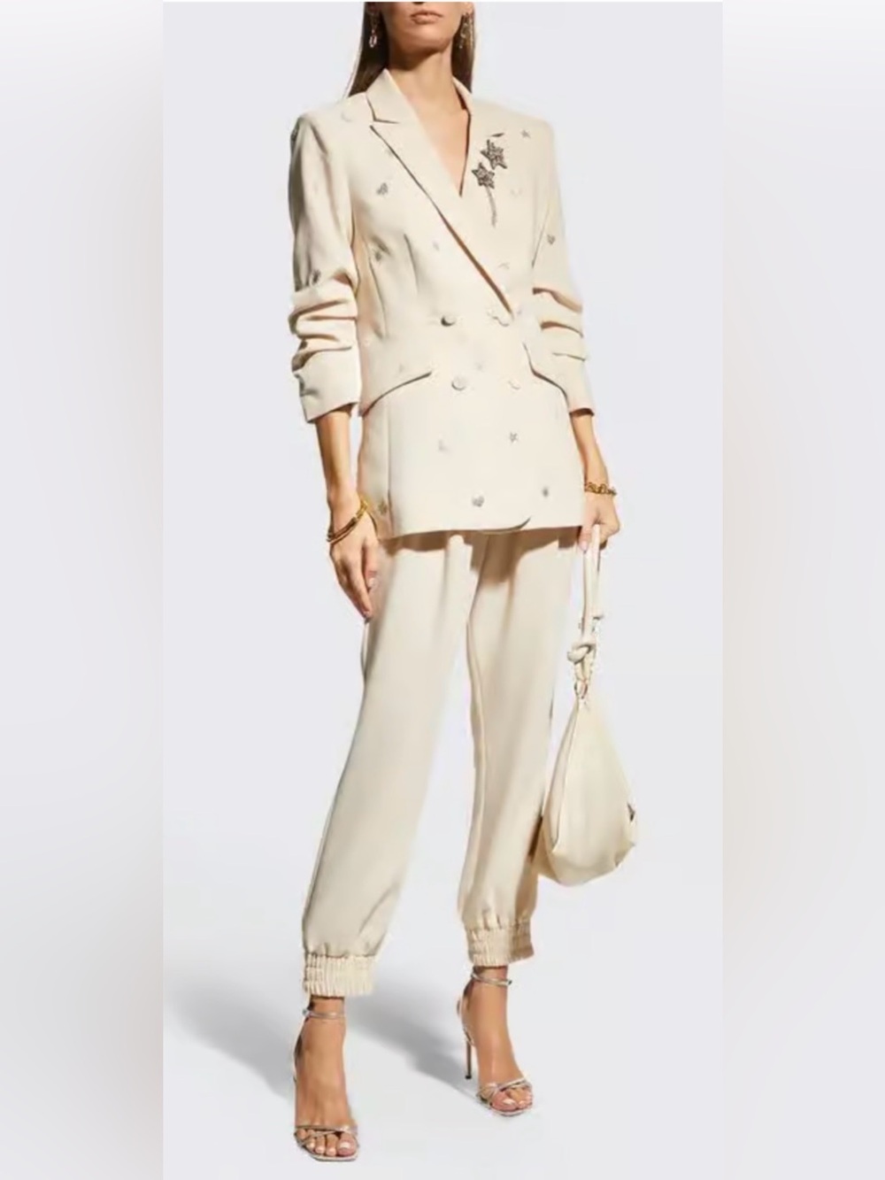 YVES SAINT LAURENT Lila Hearts & Stars Blazer